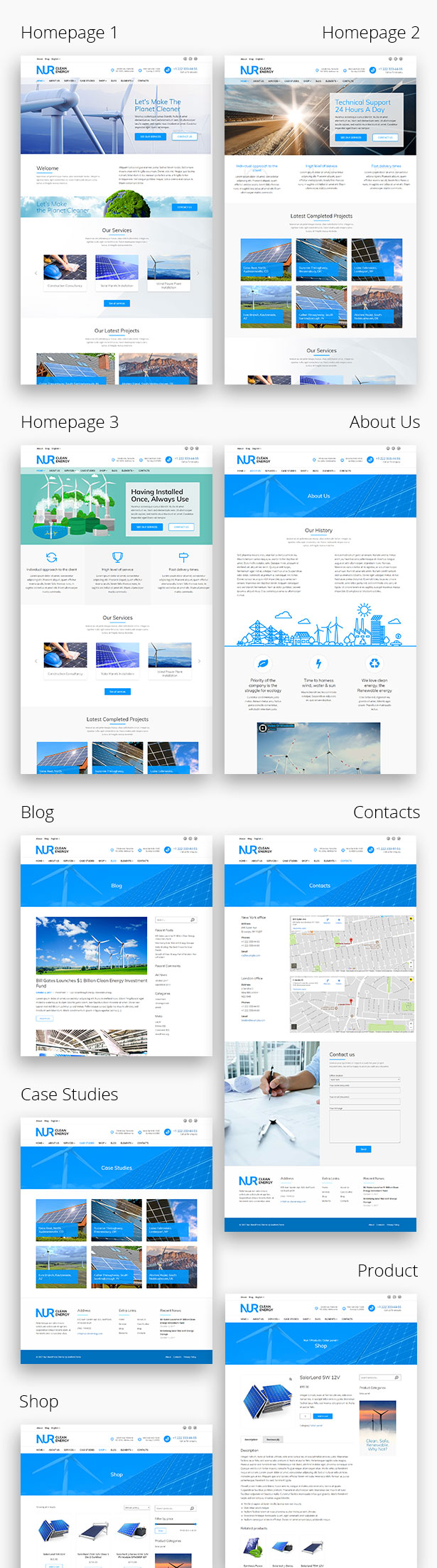 Nur - Alternative & Renewable Energy WordPress Theme - 3