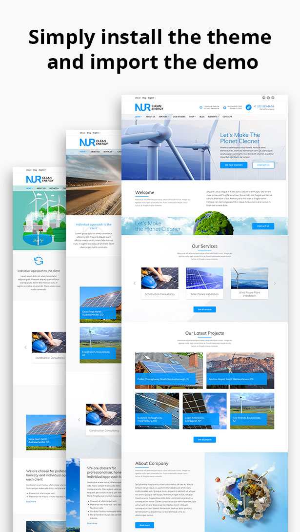 Nur - Alternative & Renewable Energy WordPress Theme - 2